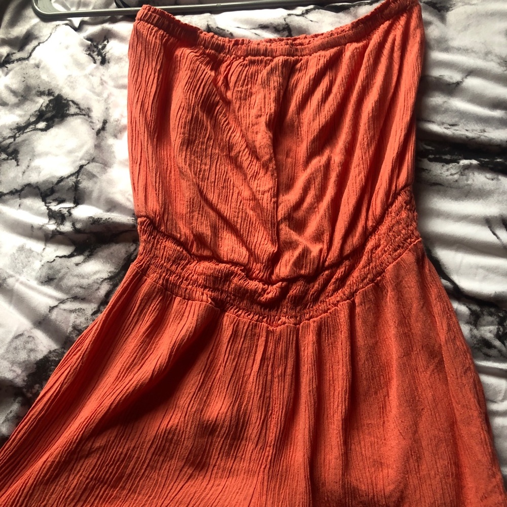 salmon/pink romper